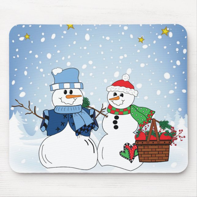 Snöfolk i snön musmatta (Framsidan)