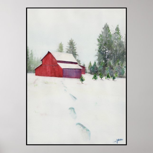 "Snöfotsteg" Poster (Framsidan)