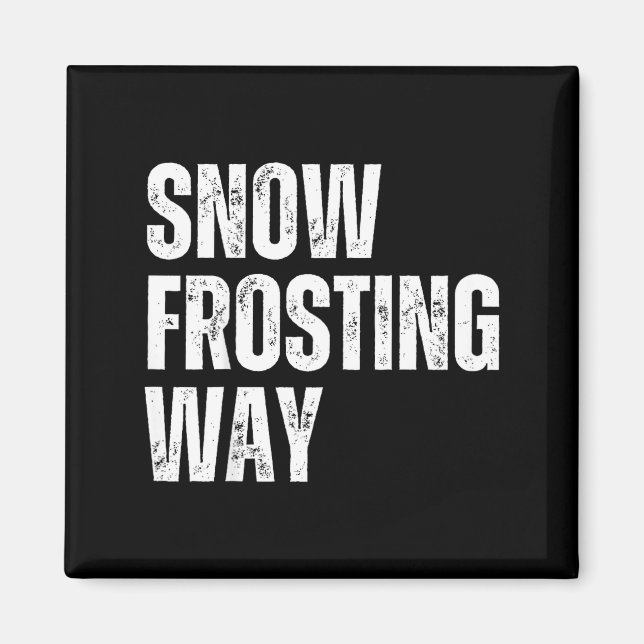 Snöfrostning sätt roligare lärare elev vinter magnet (Framsidan)