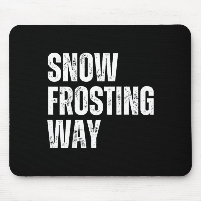 Snöfrostning sätt roligare lärare elev vinter musmatta (Framsidan)