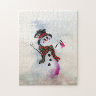Snögal med bläckpurpussel pussel