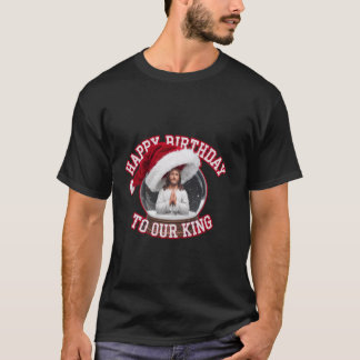 Snöglob Glad födelsedag Konung Jesus Kristus Krist T Shirt