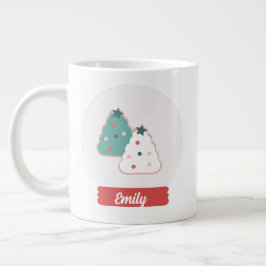 Snöglob Julgran Kakor  Jumbo Mugg