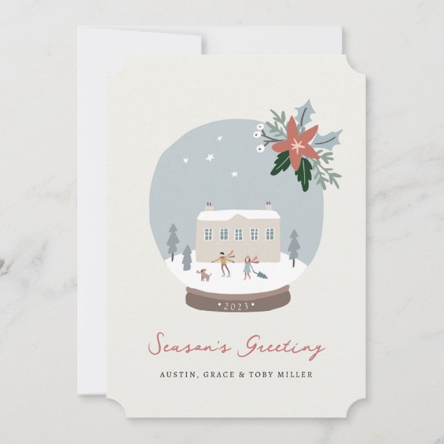Snöglob Julkort (Framsida)