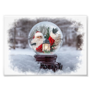 Snöglob Tomte Fototryck