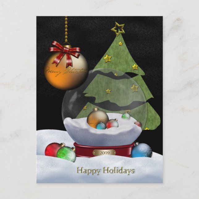 Snöglob vykort (Framsida)