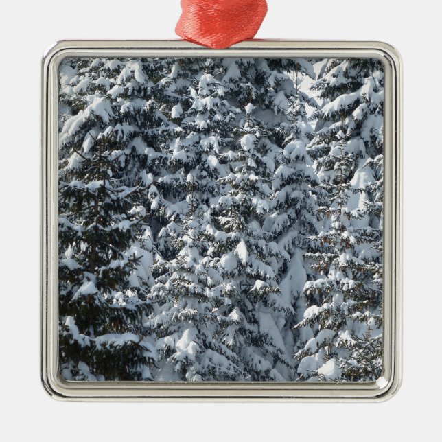 Snögransträdsstruktur Julgransprydnad Metall (Framsidan)