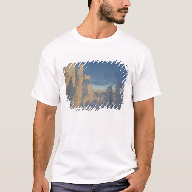 Snögraver vid solnedgång på Whitefish Mountain 2 Tee Shirt (Framsida)