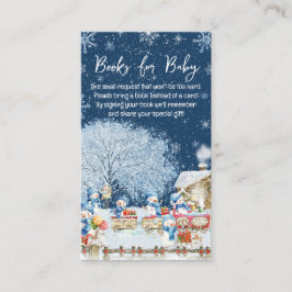 Snögubbar Baby Shower, Bokar för Baby Tilläggskort