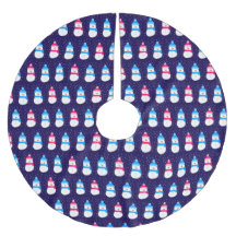 Snögubbar för rosa och blå vinter