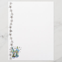 Snögubbar Helgdag Letterhead