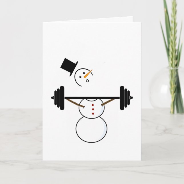Snögubbar - inmatningskort helgkort (Framsida)