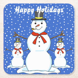 Snögubbar Jul Underlägg