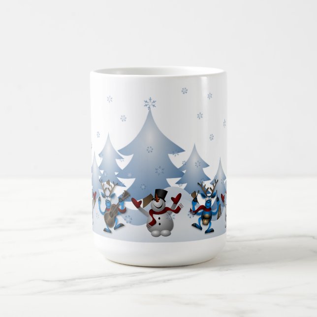 Snögubbar, Julgranar och Snö Magisk Mugg (Center)