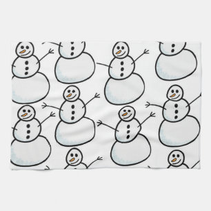 Snögubbar Kökshandduk