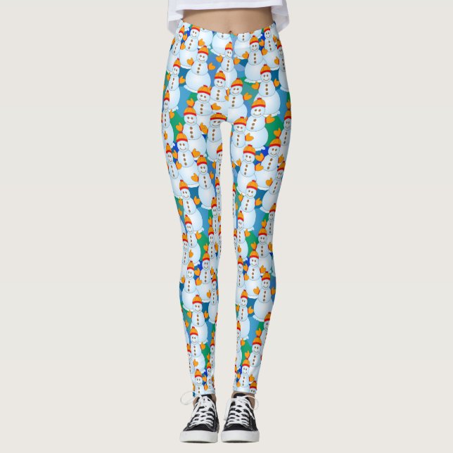 Snögubbar Leggings (Framsida)