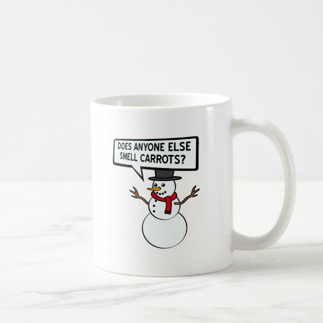 Snögubbar Lukter Morötter Rolig Mugg (Höger)
