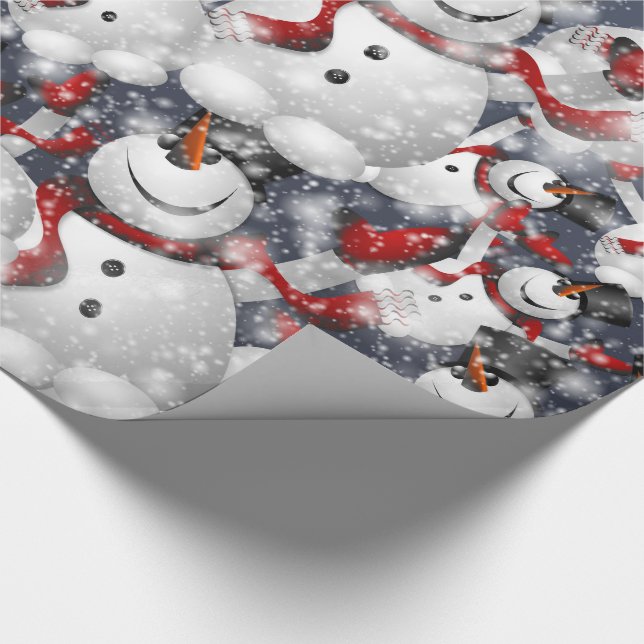 Snögubbar med Snö Presentpapper (Hörn)