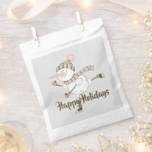 Snögubbar med vismisk isfjällning