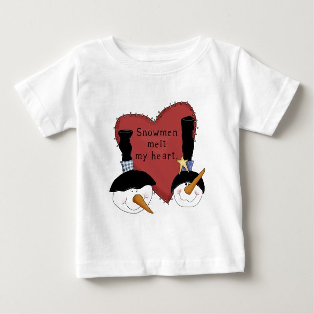 Snögubbar Melt My Heart Tshirts and Gifts (Framsida)