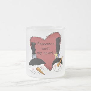 Snögubbar Melt My Heart Tshirts and Gifts Frostad Glasmugg