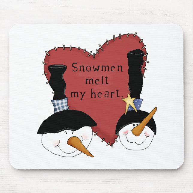 Snögubbar Melt My Heart Tshirts and Gifts Musmatta (Framsidan)
