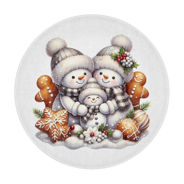 Snögubbar och kakor av kakor (Framsidan)