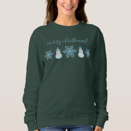 Snögubbar och Snöflingor Jultröja T Shirt