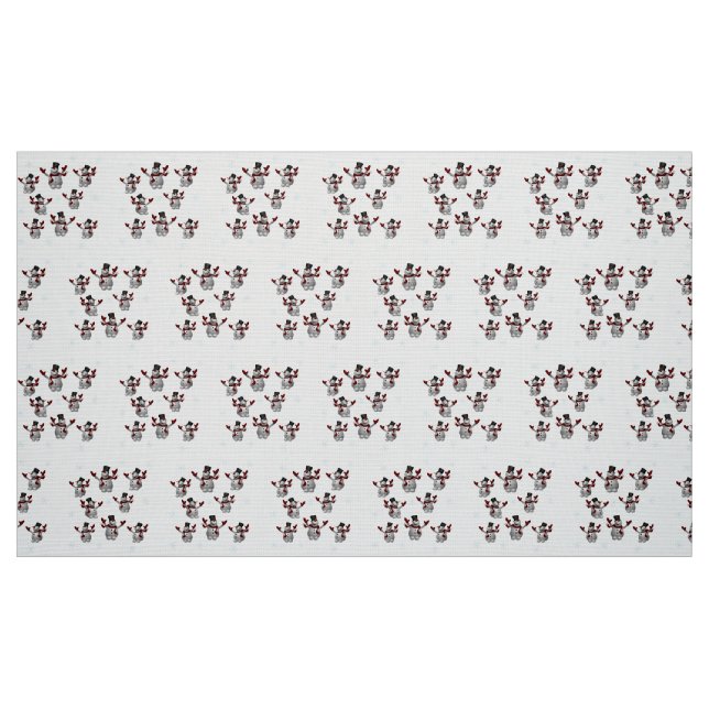 Snögubbar och Snöflingor Tyg (Fat Quarter)