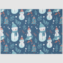 Snögubbar Snö Träd Greenery Jul