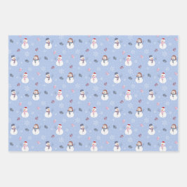 Snögubbar som omsluter papper