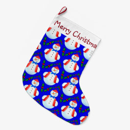 Snögubbar Stor Julstrumpa