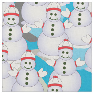 Snögubbar Tyg