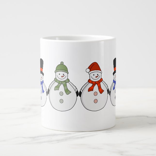 Snögubbar Winter har kom Jumbo Mugg (Framsidan)