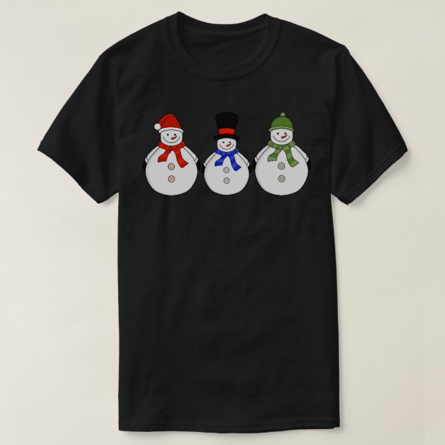 Snögubbar Winter har kom T Shirt (Design framsida)