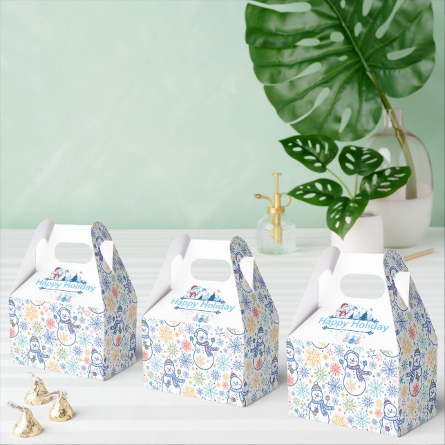 Snögubbarna lycklig Helgdag Presentaskar (Multipel)