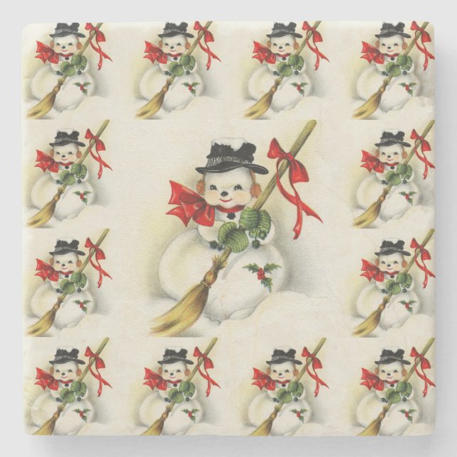 Snögubbe 009 stenunderlägg (Framsidan)