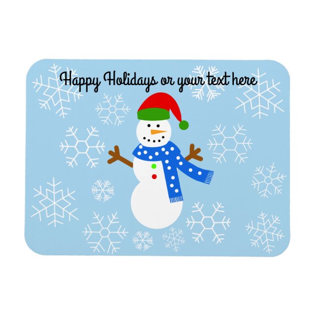 Snögubbe #1 Magnet (Horisontell)