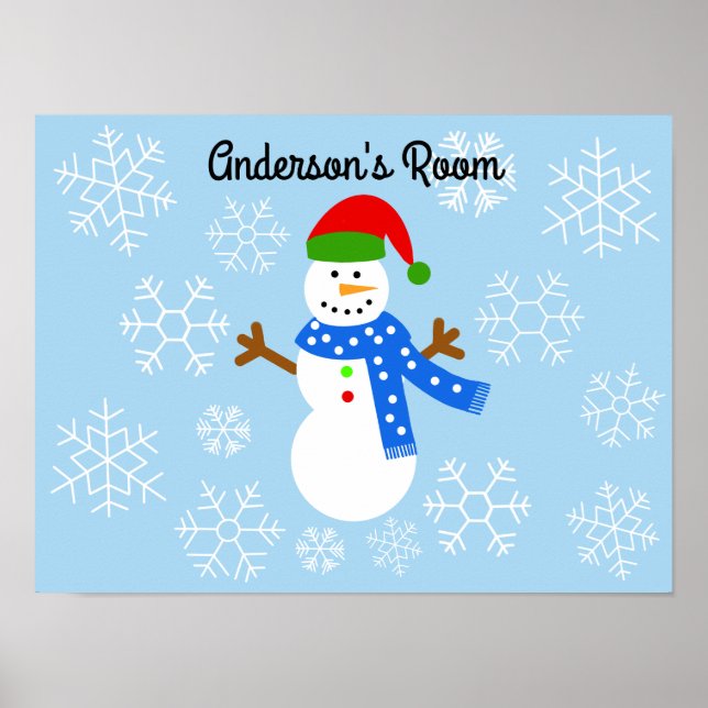 Snögubbe #1 Poster (Framsidan)