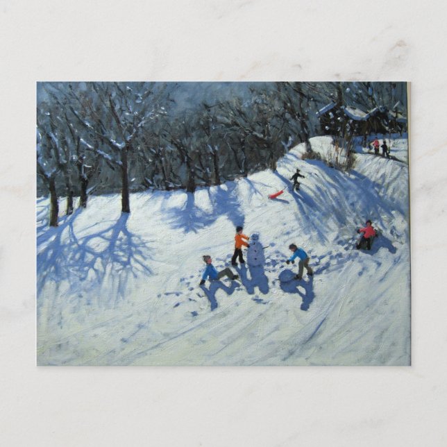 SNÖGUBBE 2 VYKORT (Framsida)