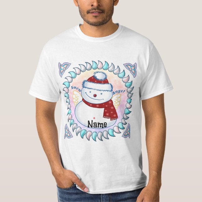 Snögubbe Angel t-shirts (Framsida)