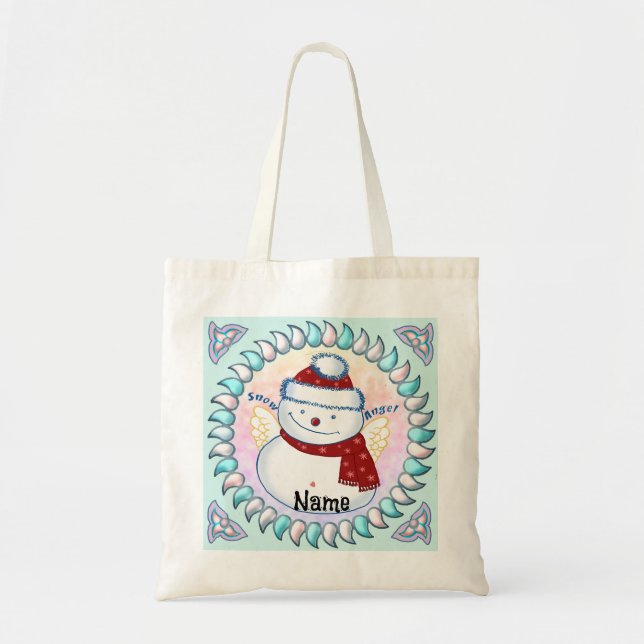 Snögubbe Angel tote bags Tygkasse (Framsidan)