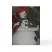 SNÖGUBBE ANPASSNINGSBAR CHRISTMAS-KORT