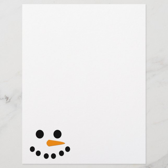 Snögubbe Ansikte (Framsida)