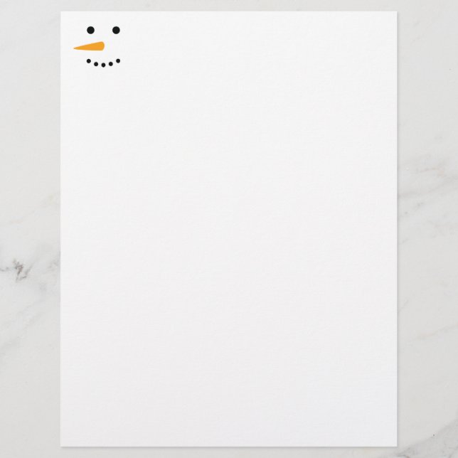 Snögubbe Ansikte (Framsida)