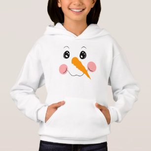 Snögubbe Ansikte Cute Festive jul Helgdag T Shirt