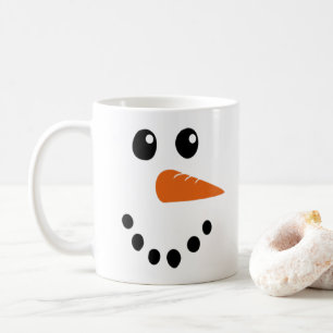 Snögubbe Ansikte Kaffemugg