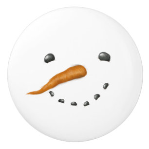 SNÖGUBBE ANSIKTE KNOPP