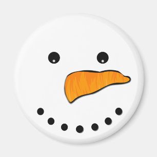 Snögubbe Ansikte Magnet