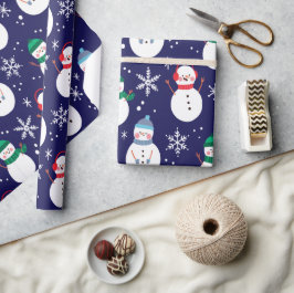 Snögubbe Ansikte - Söt Gift Presentpapper